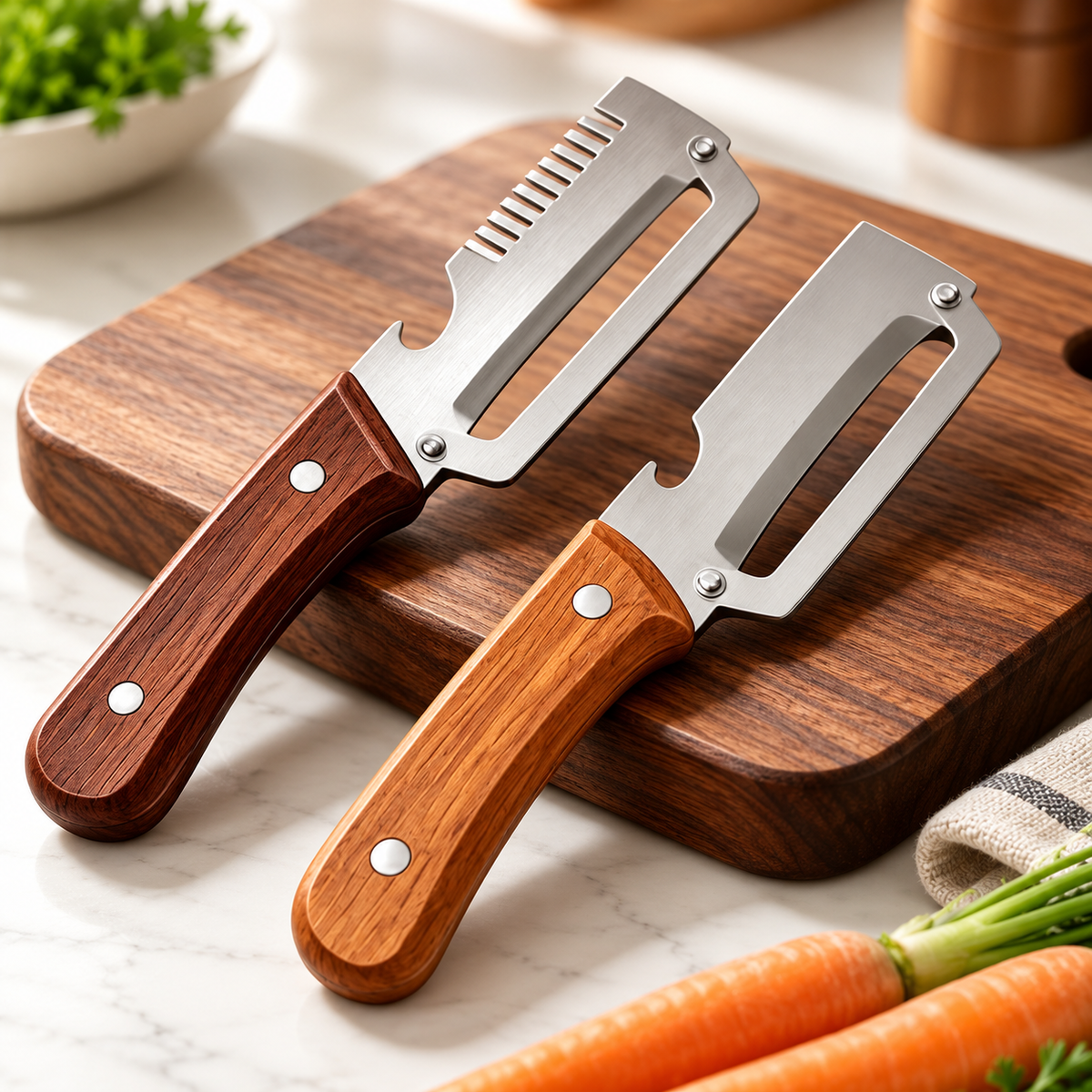 Stainless Steel Vegetable Peeler & Julienne Slicer