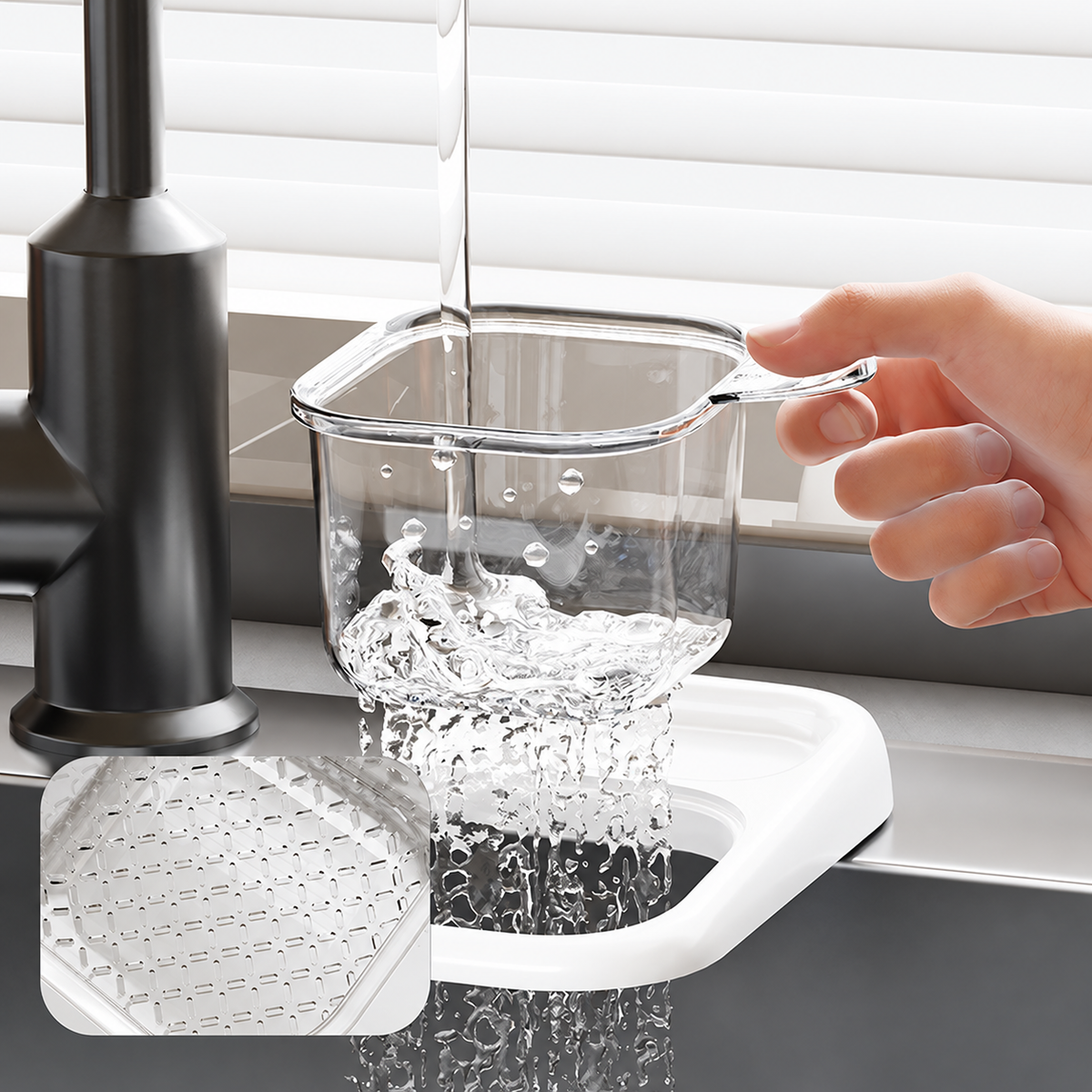 Handheld Rice & Produce Washing Strainer