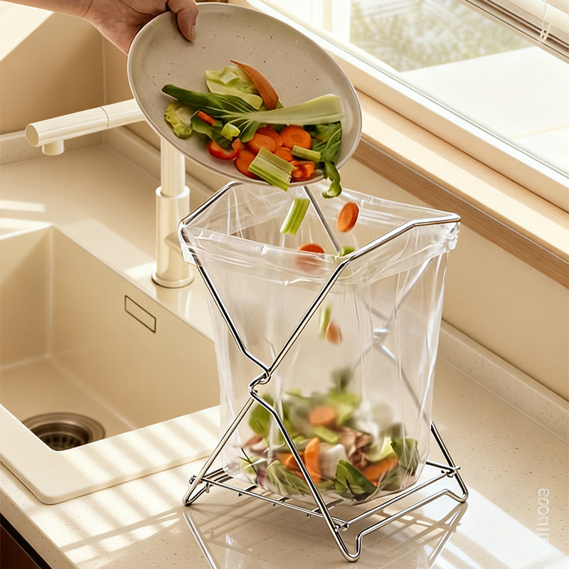 Foldable Countertop Trash Bag Holder