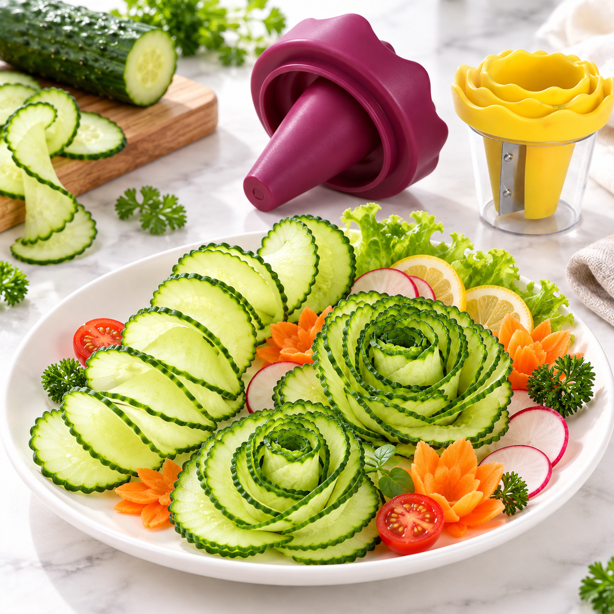 Rotary Decorative Vegetable Flower Slicer