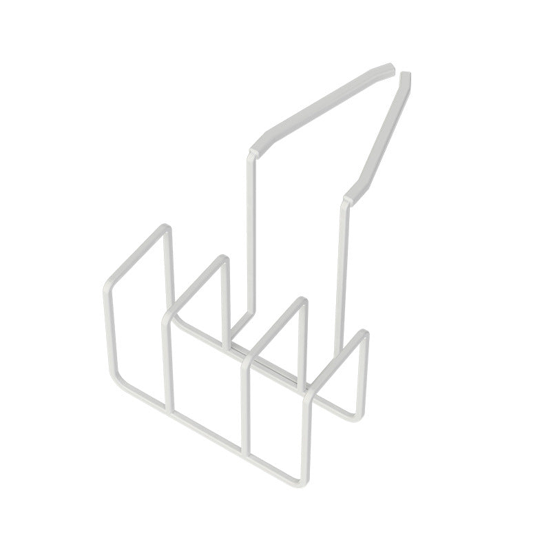 Over-the-Cabinet Pot Lid & Cutting Board Organizer