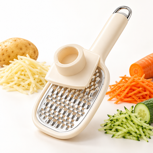Handheld Vegetable Julienne Grater with Safety Holder