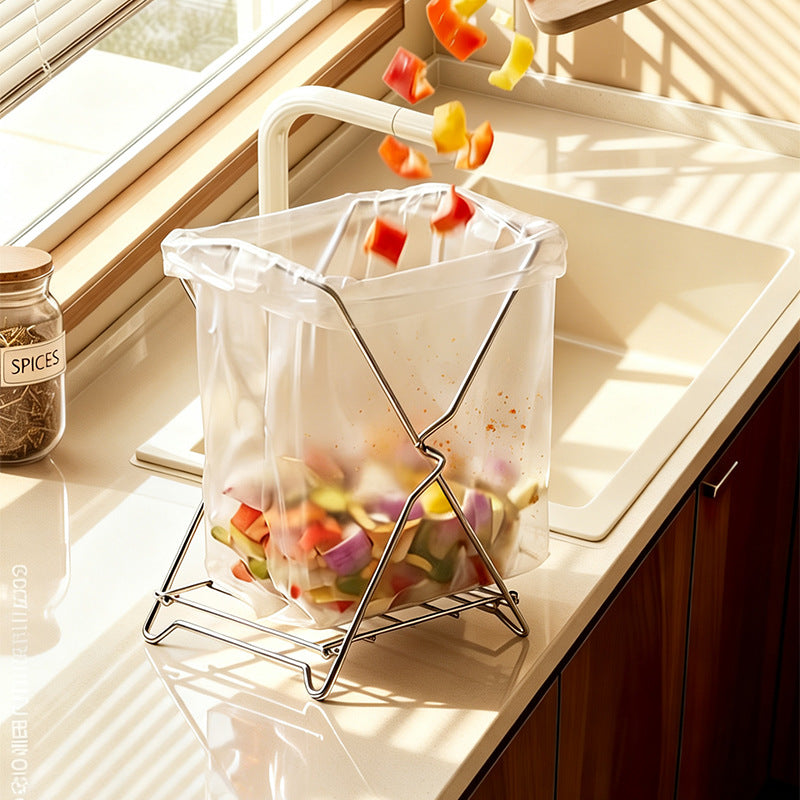 Foldable Countertop Trash Bag Holder