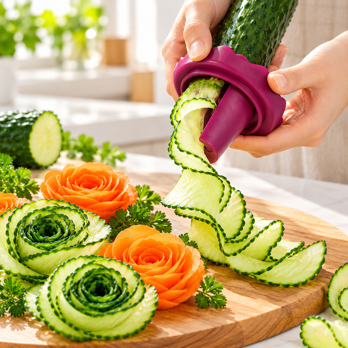 Rotary Decorative Vegetable Flower Slicer